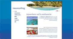 Desktop Screenshot of moonsailing.de